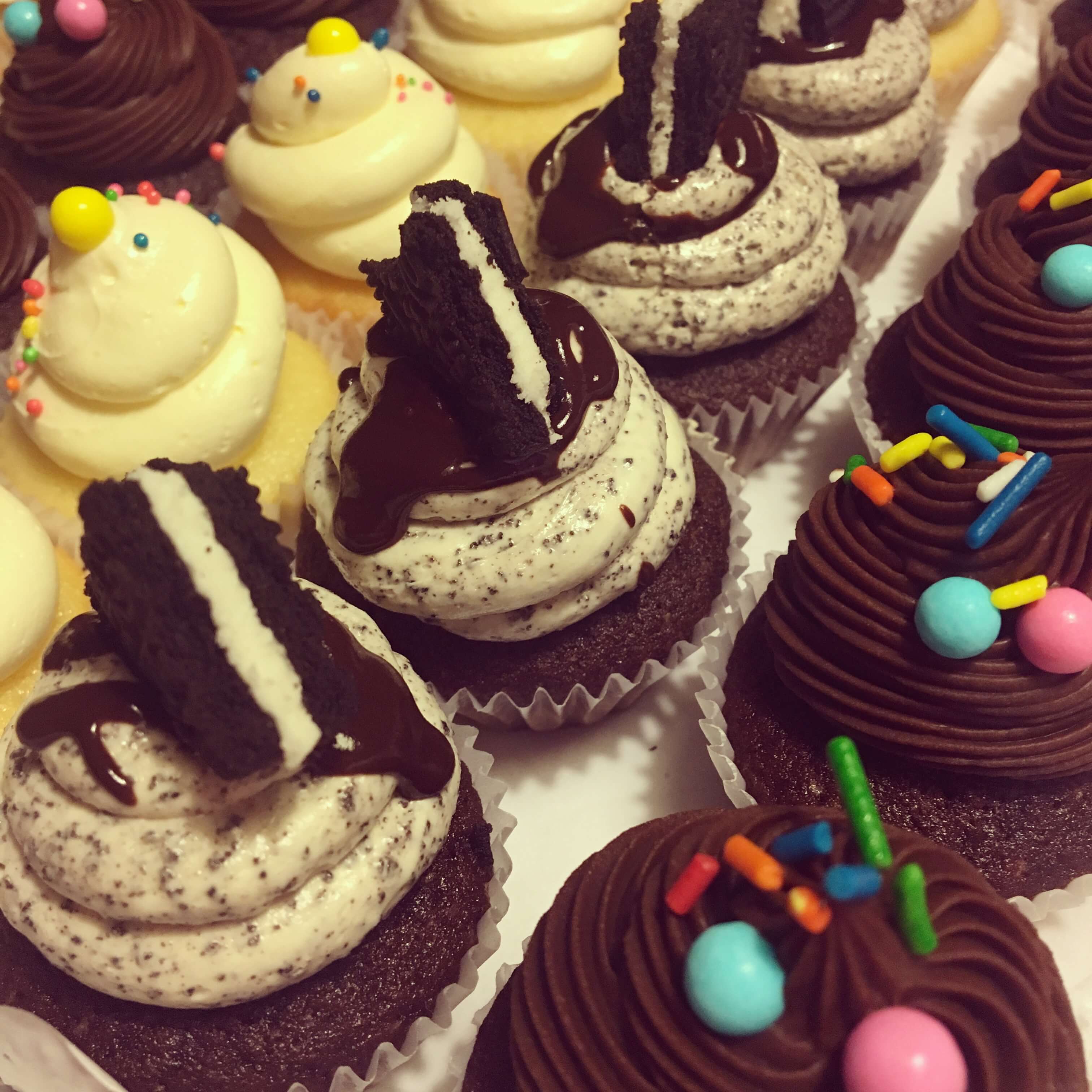 Mini cupcakes de Oreo, chocotorta y buttercream