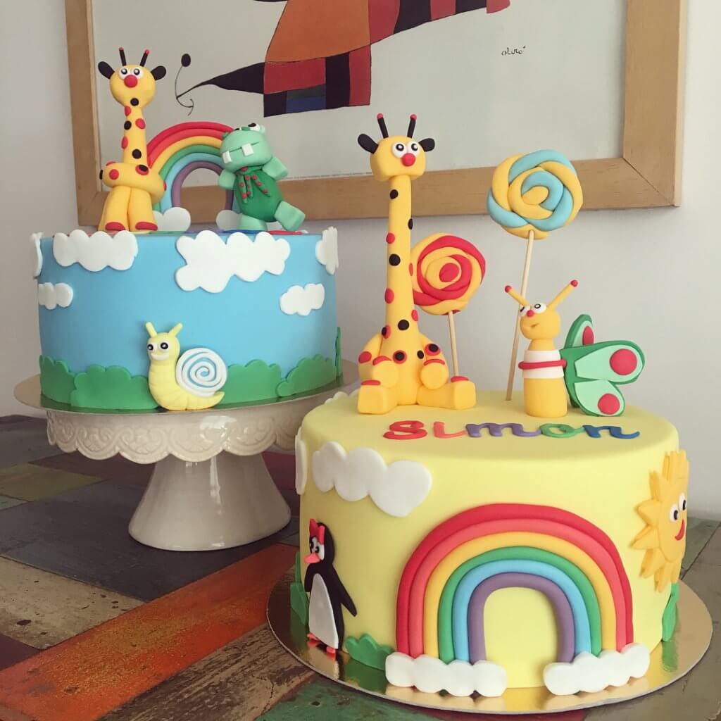 Tortas fondant BabyTV | Valcakes Reposteria