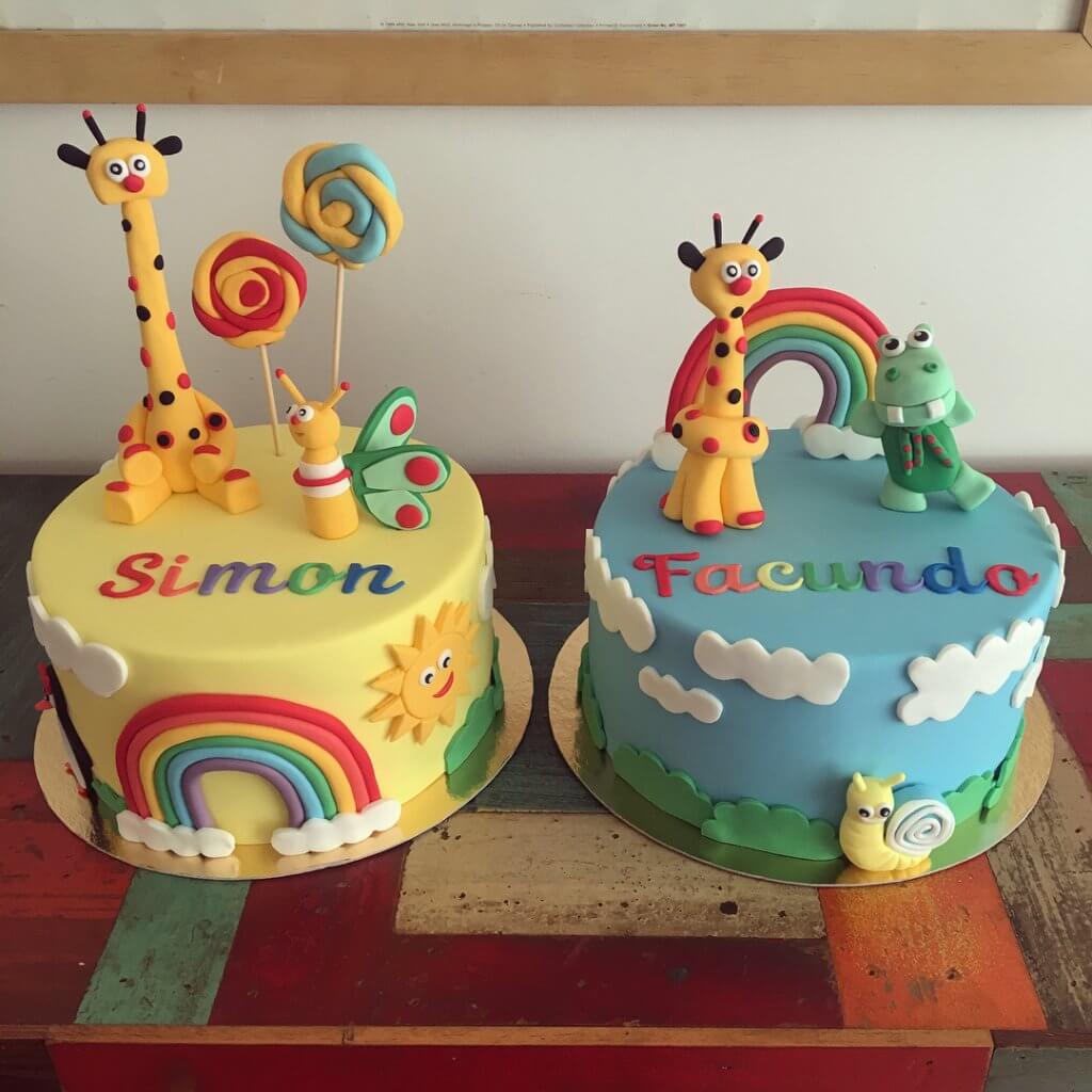 Tortas fondant BabyTV | Valcakes Reposteria