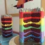 Torta Rainbow Cake Invertida