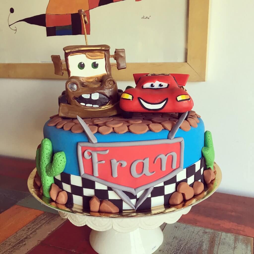 Torta de cumpleaños de Cars | Valcakes Reposteria